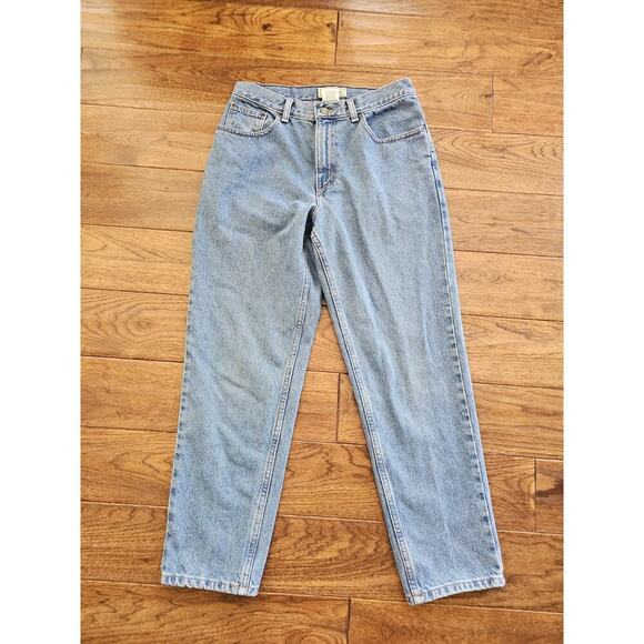 L.L. Bean Original Fit Relaxed Denim Jeans Women's 10 Petite Blue Vintage - Picture 1 of 9